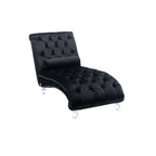 Velvet Chaise Lounge Indoor - Button-Tufted Upholstered Chair