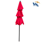 9Ft 3-Tiers Outdoor Patio Umbrella with Crank and Tilt
