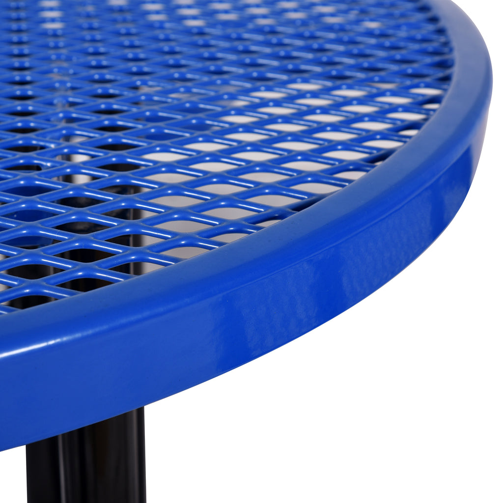 Round Outdoor Steel Picnic Table 46"