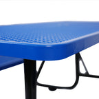 6 ft. Rectangular Outdoor Steel Picnic Table