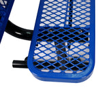 6 ft. Outdoor Steel Bench with Backrest