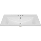 30" Single Bathroom Vanity Top with Ceramic
