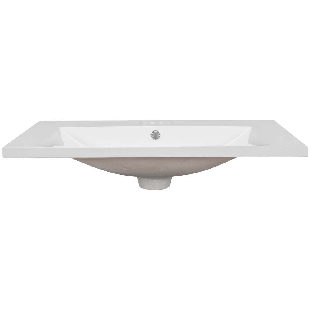 30" Single Bathroom Vanity Top with Ceramic