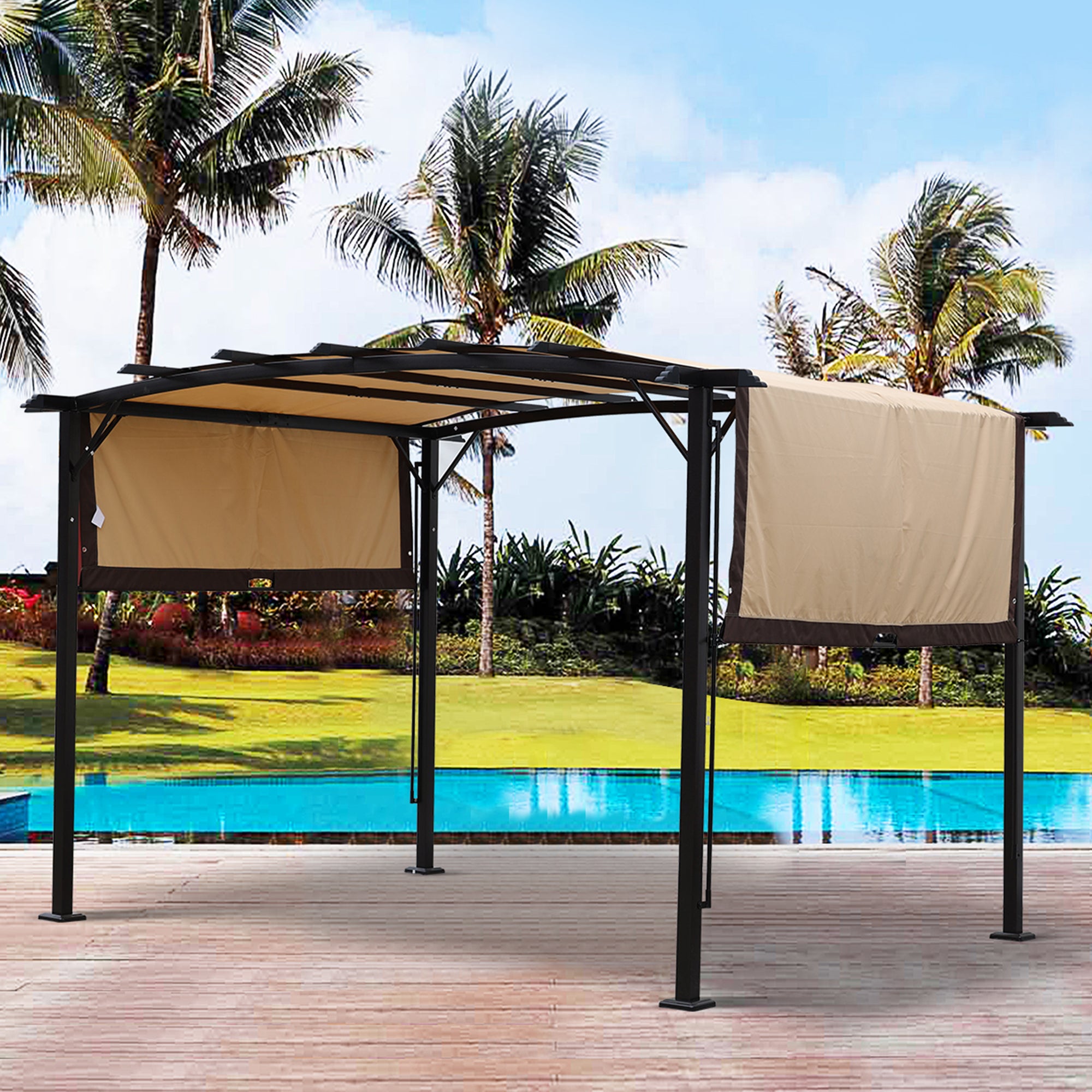 12 x 9 Ft Outdoor Pergola Patio Gazebo