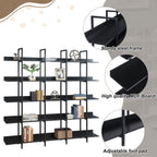 5 Tier Vintage Industrial Style Bookshelf