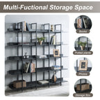 5 Tier Vintage Industrial Style Bookshelf