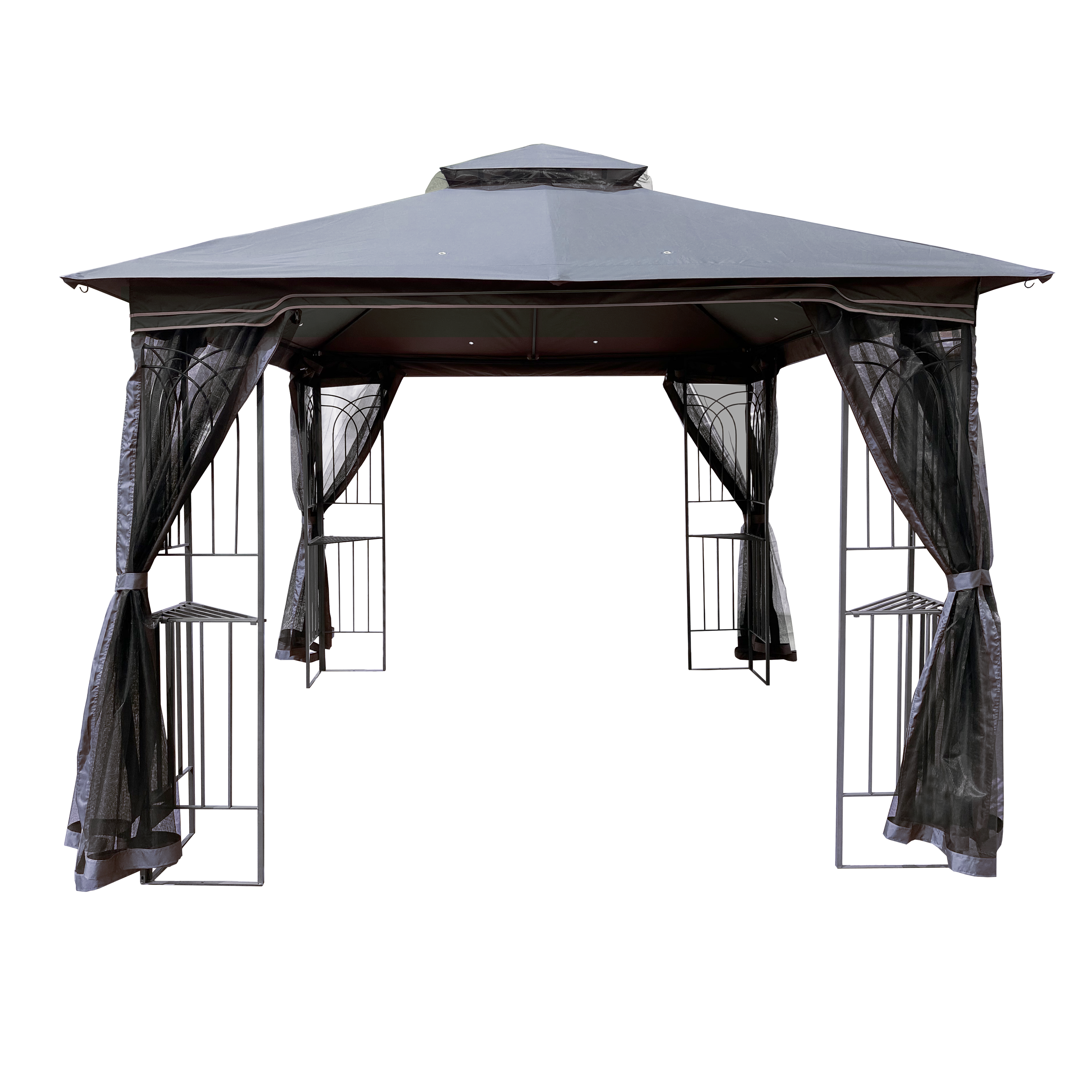 10x10 Outdoor Patio Gazebo Tent with Ventilated Double Roof