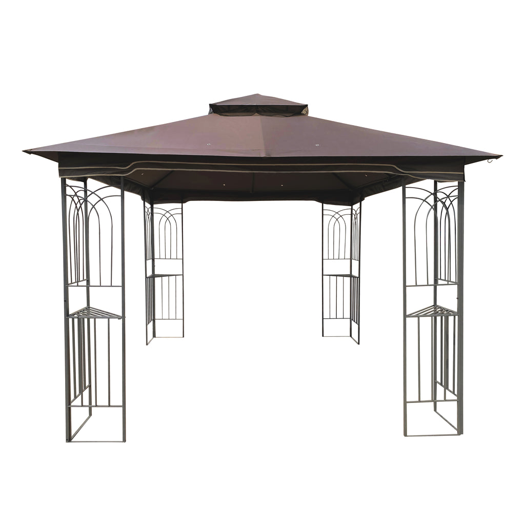10x10 Outdoor Patio Gazebo Canopy Tent with Ventilated Double Roof