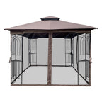 10x10 Outdoor Patio Gazebo Canopy Tent with Ventilated Double Roof