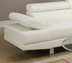 White Color Sectional Living Room Furniture