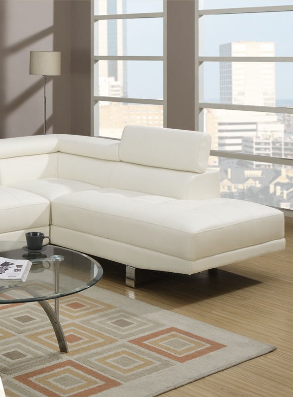 White Color Sectional Living Room Furniture