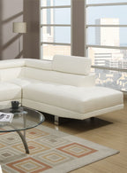 White Color Sectional Living Room Furniture