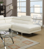 White Color Sectional Living Room Furniture