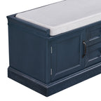 TREXM Storage Bench with 2 Drawers and 2 Cabinets