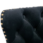 A&A Furniture Swivel Velvet Barstools