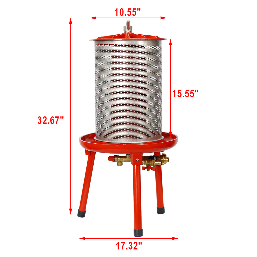 Hydraulic Fruit Wine Apple Press 5.3 Gallon