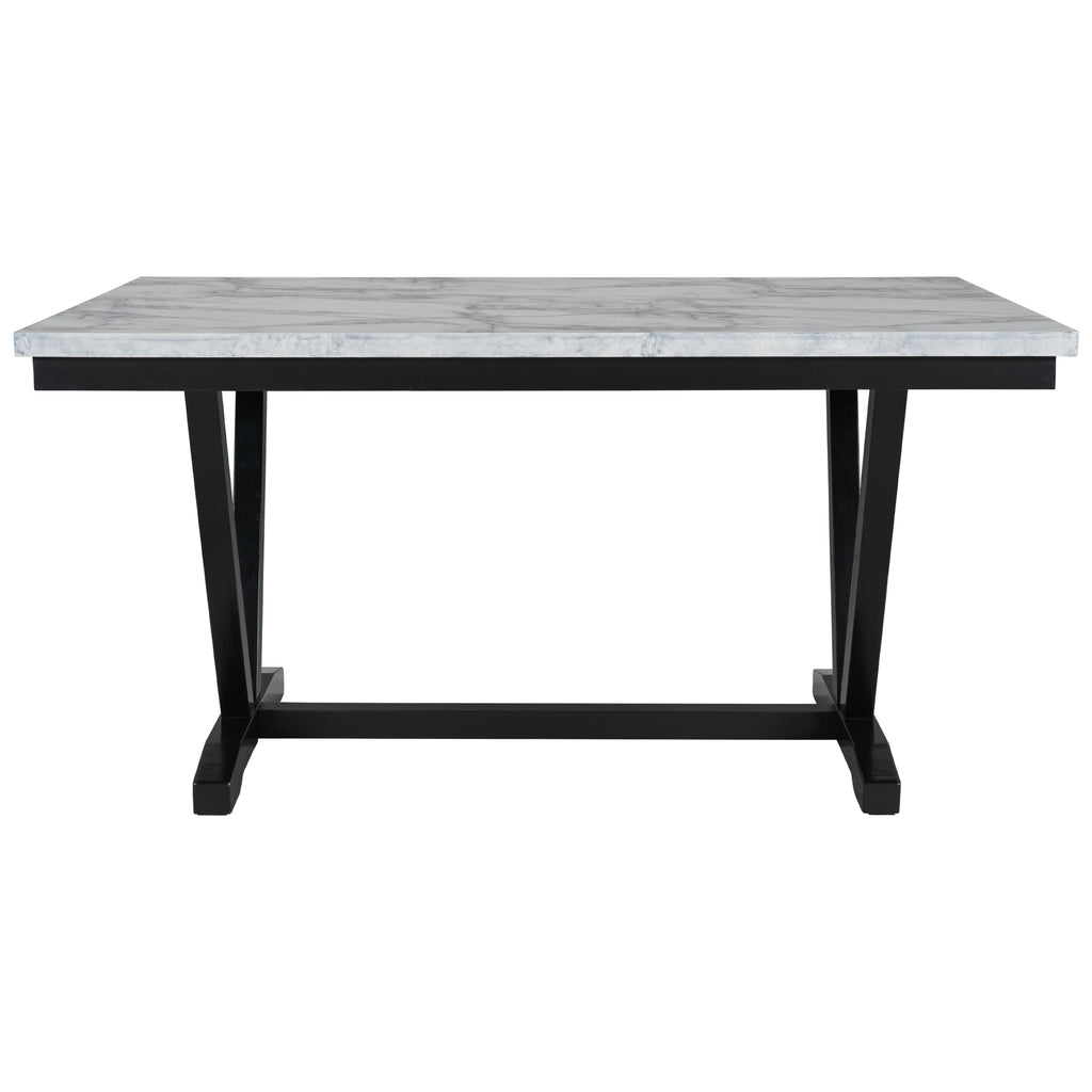 TREXM Modern Style 6-Piece Dining Table Set