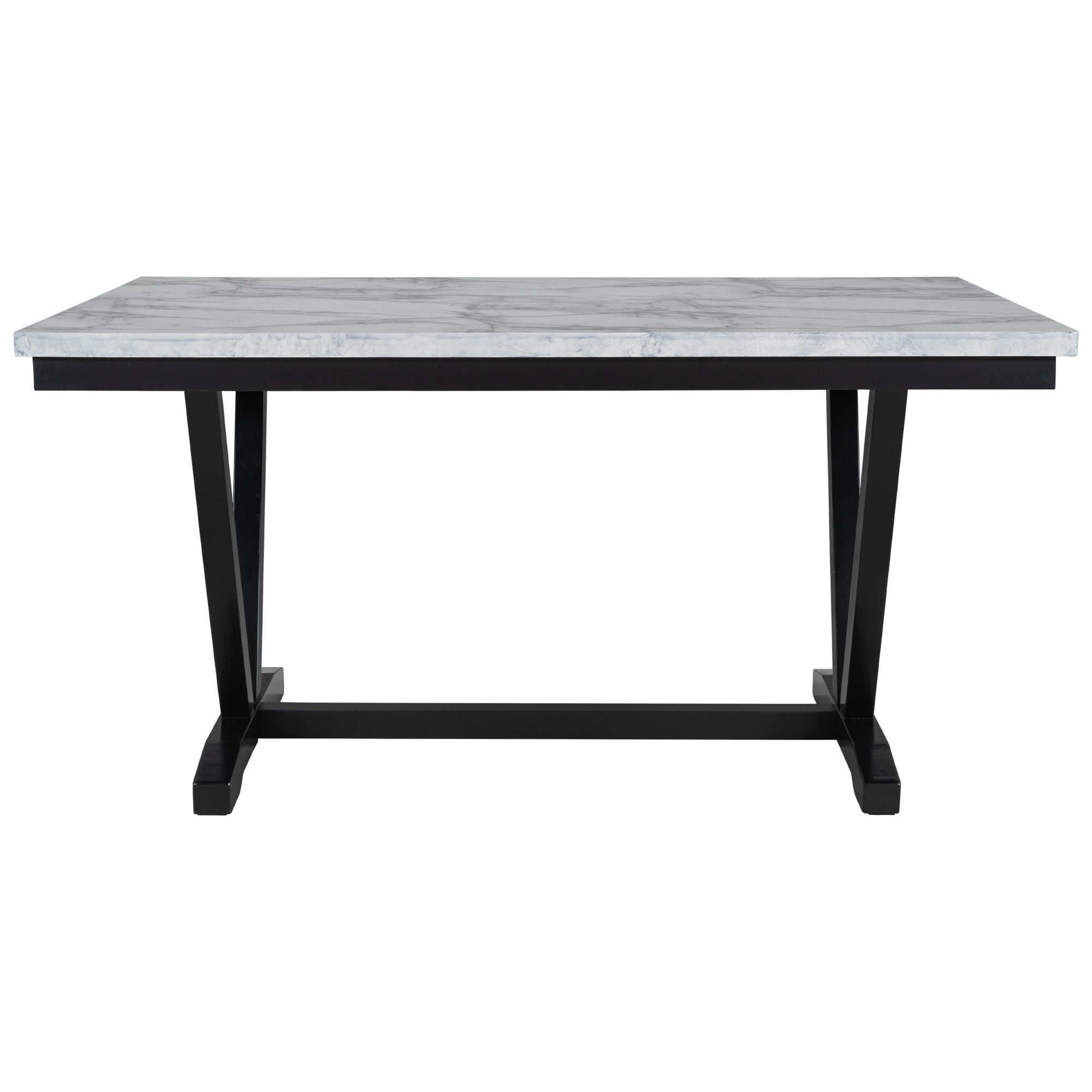 TREXM Modern Style 6-Piece Dining Table Set