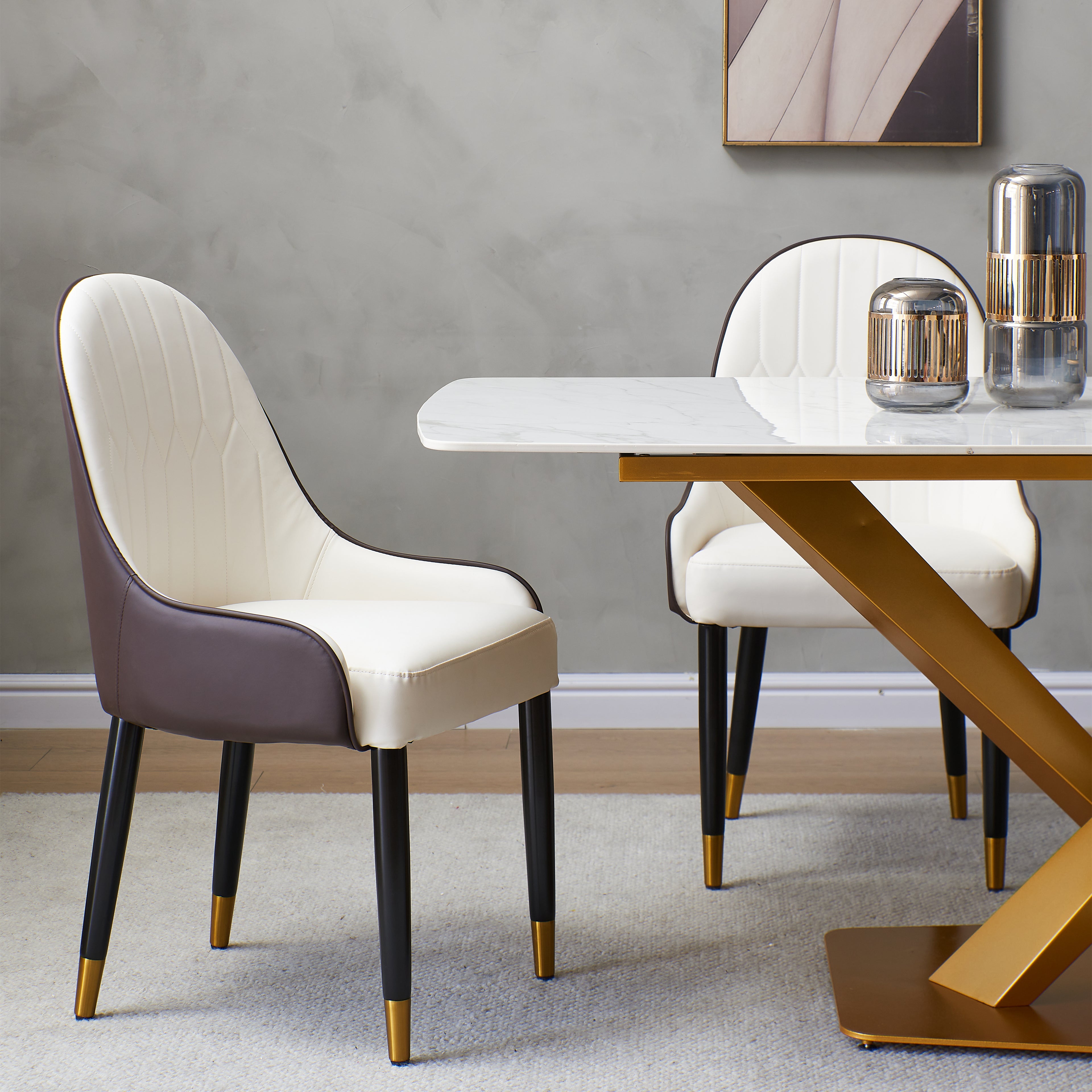 Dining Chair with PU Leather