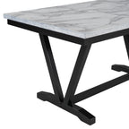 TREXM Modern Style 6-Piece Dining Table Set