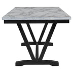 TREXM Modern Style 6-Piece Dining Table Set