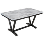 TREXM Modern Style 6-Piece Dining Table Set