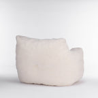 Soft Teddy Fabric Tufted Foam Bean Bag Chair