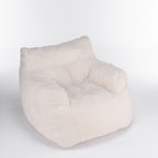 Soft Teddy Fabric Tufted Foam Bean Bag Chair