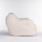Soft Teddy Fabric Tufted Foam Bean Bag Chair