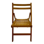 Furniture Slatted Wood Folding Special Event Chair - Set of 4