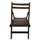 Furniture Slatted Wood Folding Special Event Chair - Cherry, Set of 4