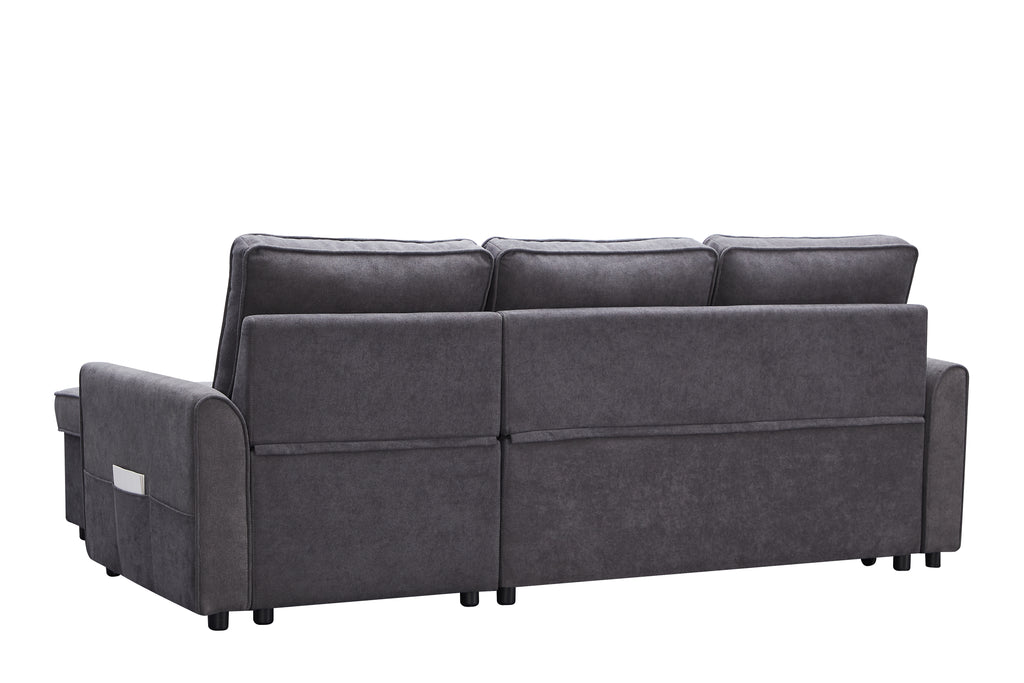 MGEA Modern Modular L-Shaped Sofa Bed with Chaise Longue