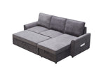 MGEA Modern Modular L-Shaped Sofa Bed with Chaise Longue