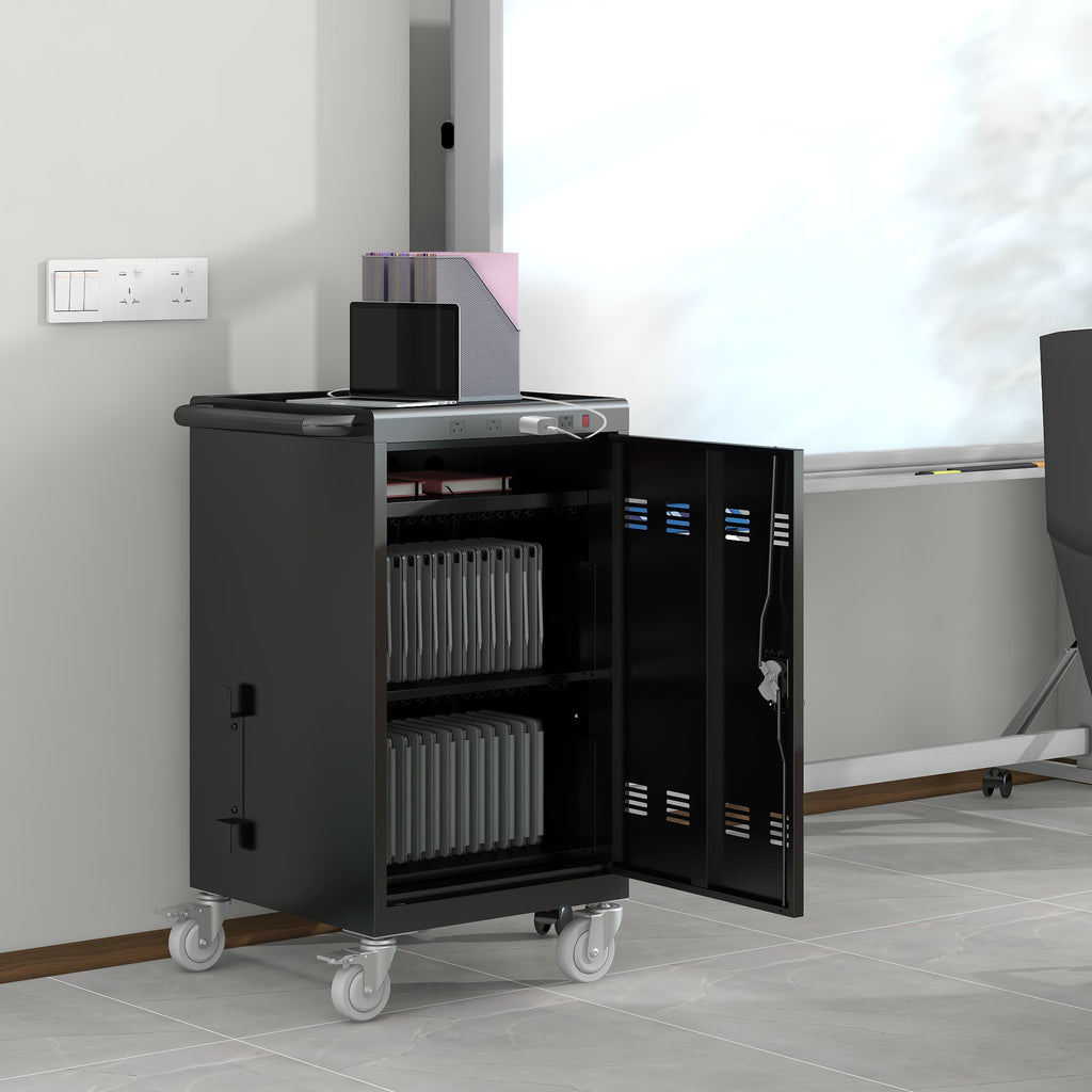 Mobile Charging Cart and Cabinet for Tablets & Laptops