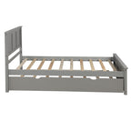 Platform Bed with Twin Size Trundle, Twin Size Frame