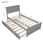 Platform Bed with Twin Size Trundle, Twin Size Frame
