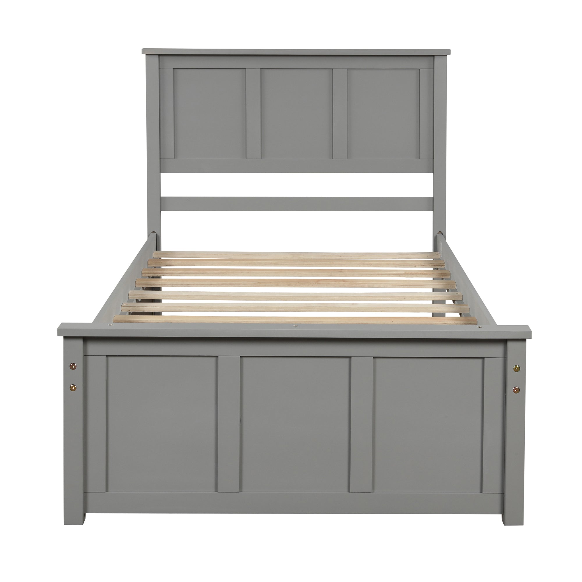 Twin Size Platform Storage Bed with Two Drawers