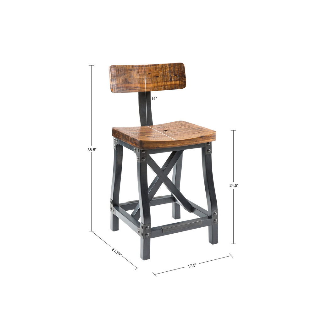 Counter Stool with Back