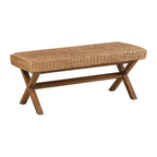 Woven Water Hyacinth Bench