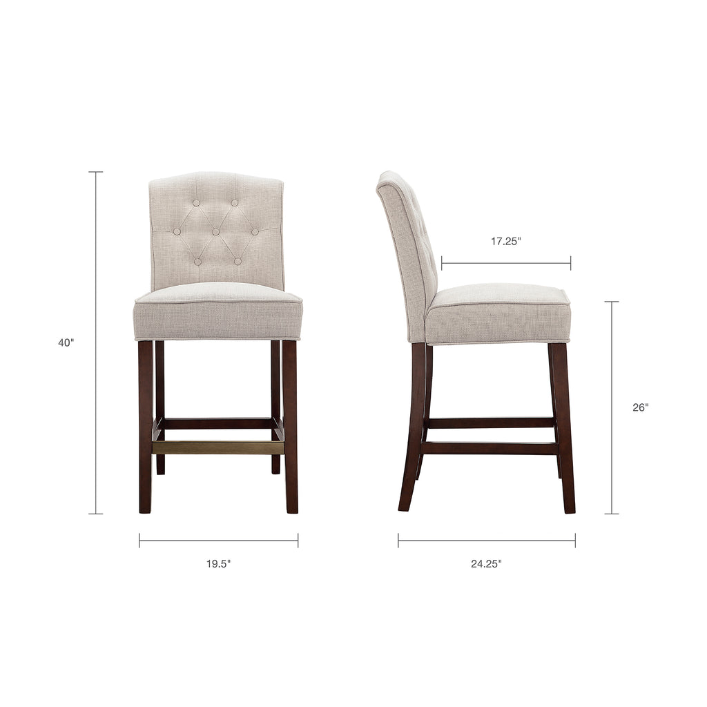 Tufted Counter Stool