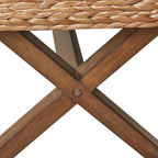 Woven Water Hyacinth Bench