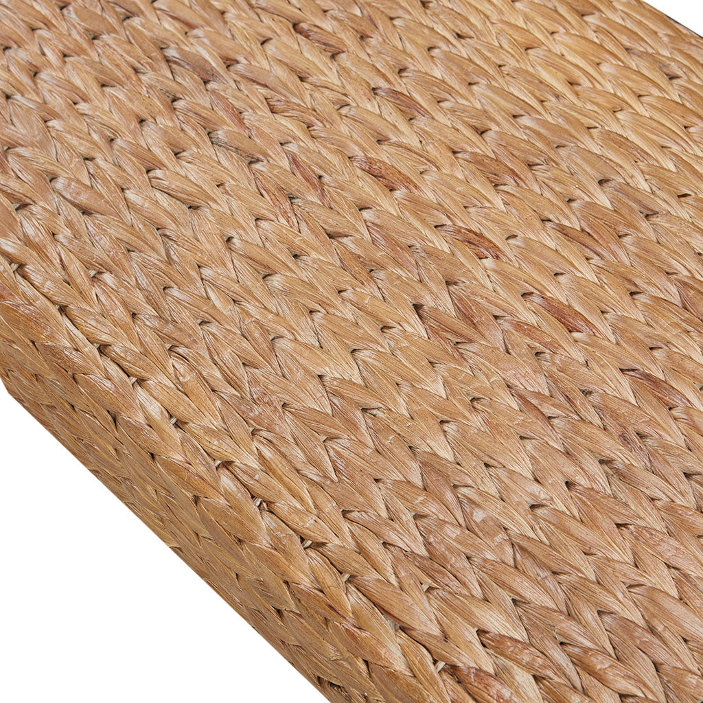 Woven Water Hyacinth Bench