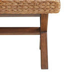Woven Water Hyacinth Bench