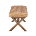 Woven Water Hyacinth Bench
