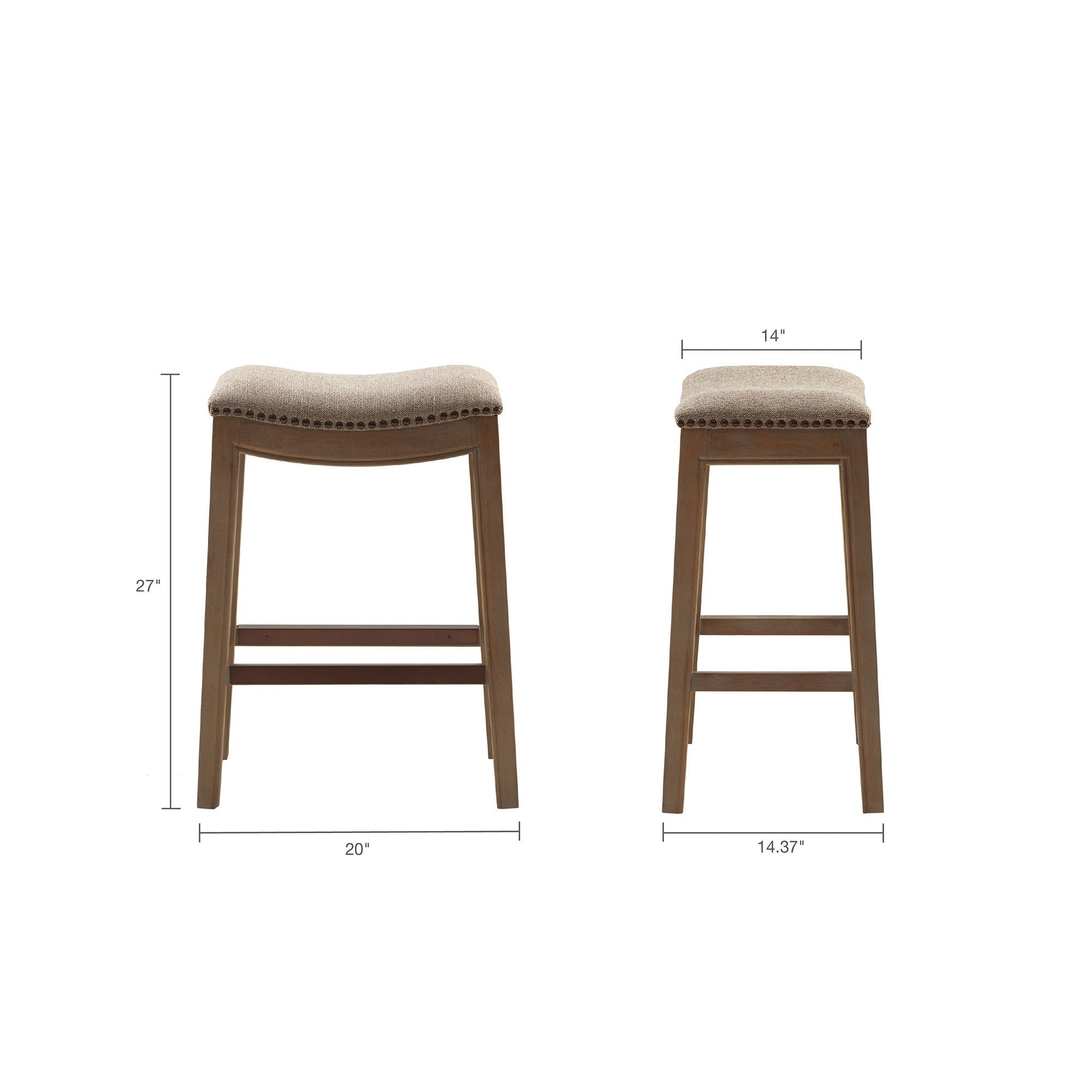 Saddle Counter Stool