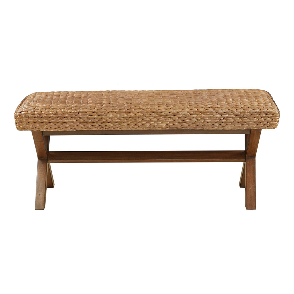 Woven Water Hyacinth Bench