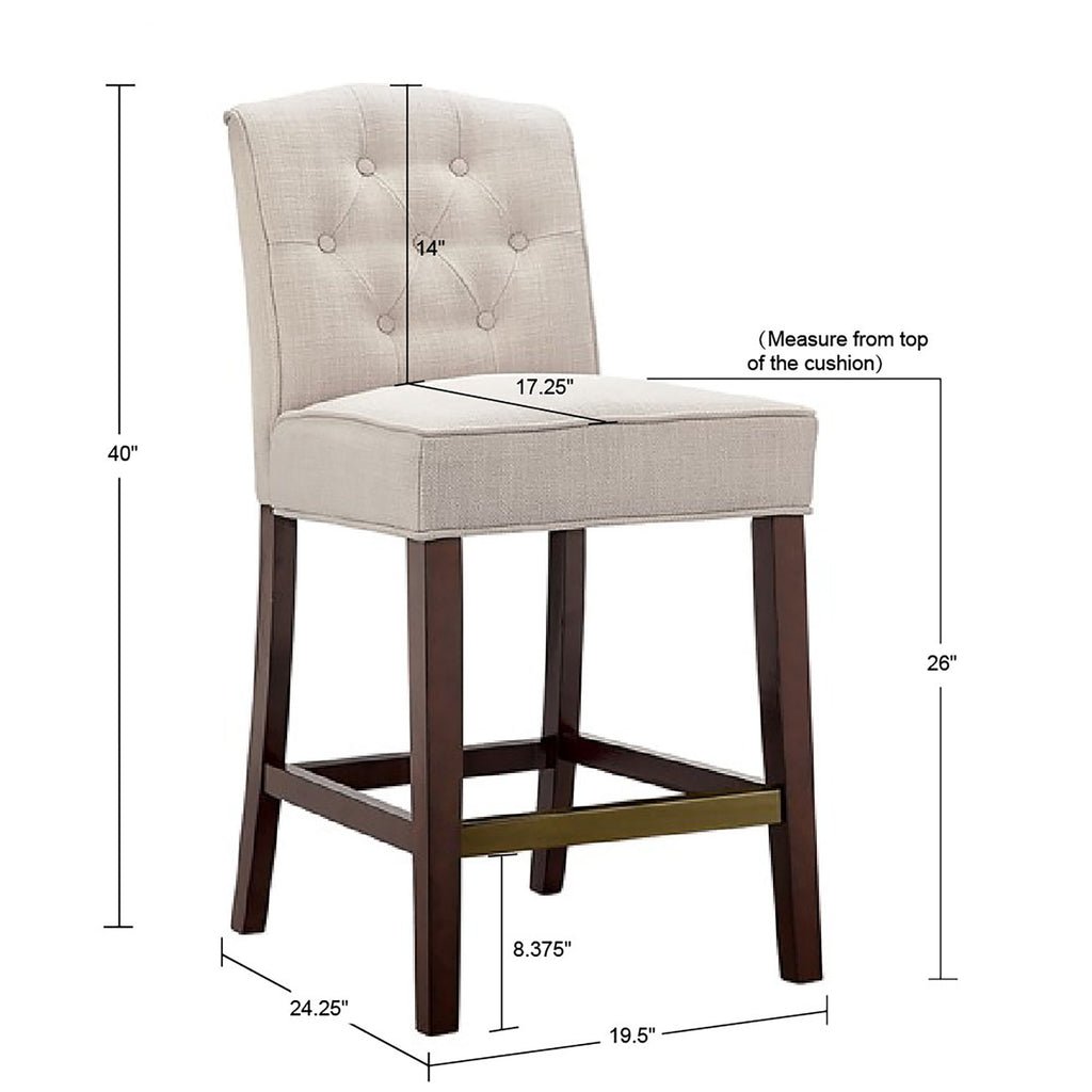 Tufted Counter Stool