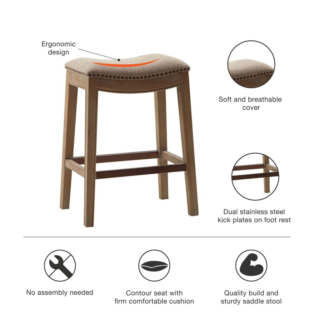Saddle Counter Stool