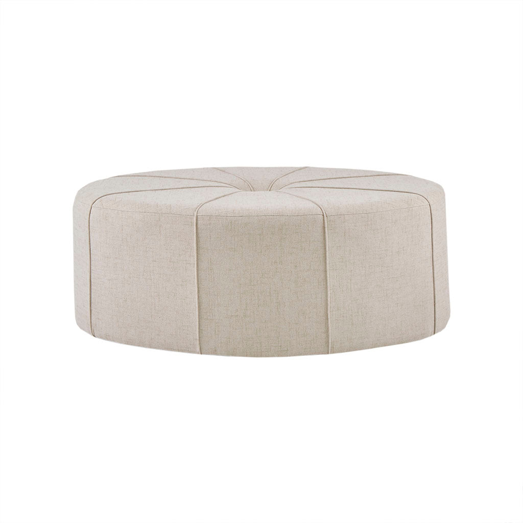 48" Polyester Fabric Large Cocktail Ottoman