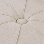 48" Polyester Fabric Large Cocktail Ottoman